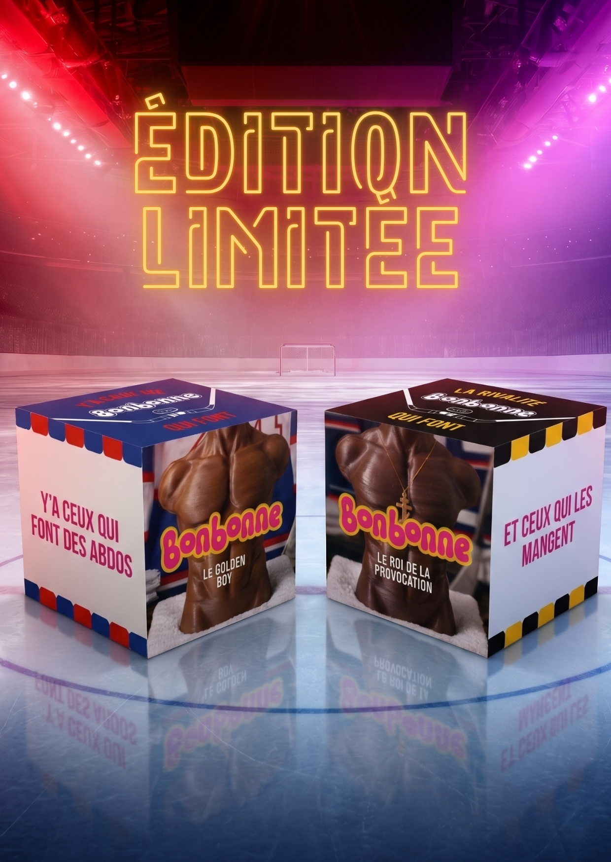 Duo 2 coffrets 3 chocolats EDITION LIMITEE LA RIVALITE FONDANTE